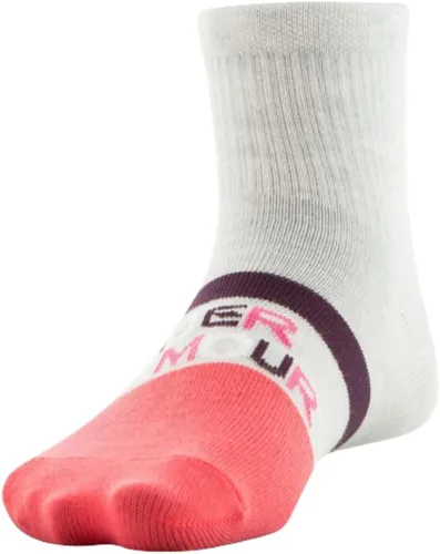 Miniatura 7 de Under Armour Girls Essential Lite - Calcetines ligeros para cuarto de galón, paquete de 6
