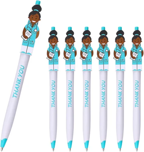 Miniatura 6 de Lindos bolígrafos de doctor, bolígrafos de agradecimiento y cuidado, gran idea de regalo para médicos, asistentes de personal médico, trabajadores