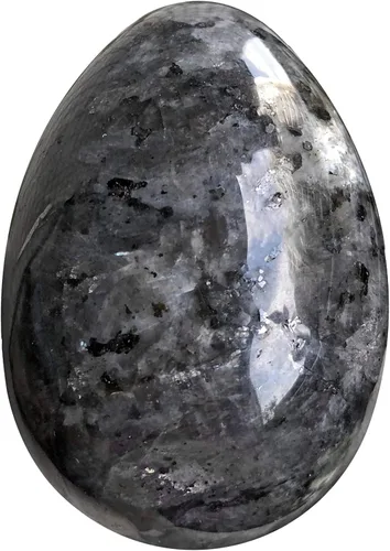 Miniatura 7 de Huevo de piedra pulida para el día de Pascua, palma/bolsillo/preocupación Enegry de cristal curativo, figura Fengshui, piedra lunar de 1.8 x 1.3