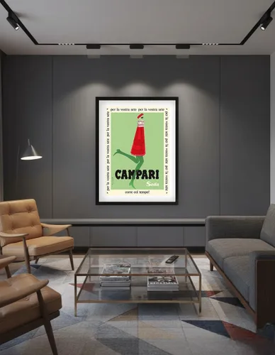 Miniatura 7 de Para tu sed (Per la Vostra Sete) - Campari Soda - Póster publicitario vintage por Franz Marangolo c.1950 - Impresión artística maestra (sin marco) 6