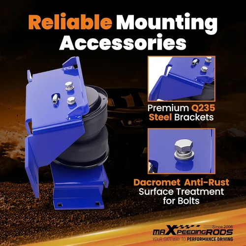 Miniatura 4 de Kit de bolsas de suspensión de aire maXpeedingrods 5000 lbs para Ford F250 F350 4WD RWD 1999-2007 Camiones solo con enganche de cuello de cisne 1105