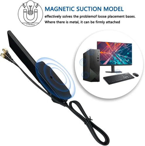Miniatura 5 de ZAHARA Antena WiFi 6E de tres bandas RP-SMA de 2.4/5.8/6GHz para ASUS ROG Strix B550-F Gaming WiFi II/B550-PLUS/Prime B450M-A II/ROG Strix B650-A