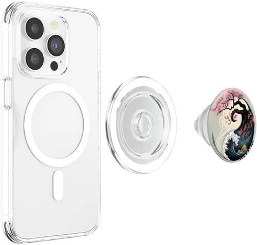 Miniatura 3 de Yin Yang - Bonsái de flor de cerezo y PopSockets Great Wave PopGrip para MagSafe