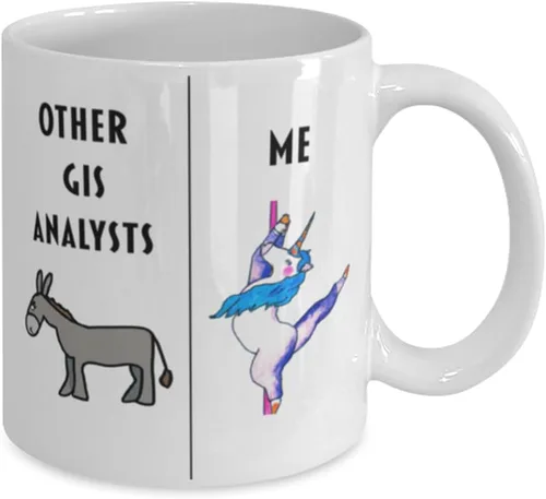 Miniatura 2 de Funny GIS Analyst Coffee Mug, Gift for GIS Analyst, Gag Gift for GIS Analyst, Unique Gift for GIS Analyst, Cheap GIS Analyst Gift, Donkey Unicorn Mug