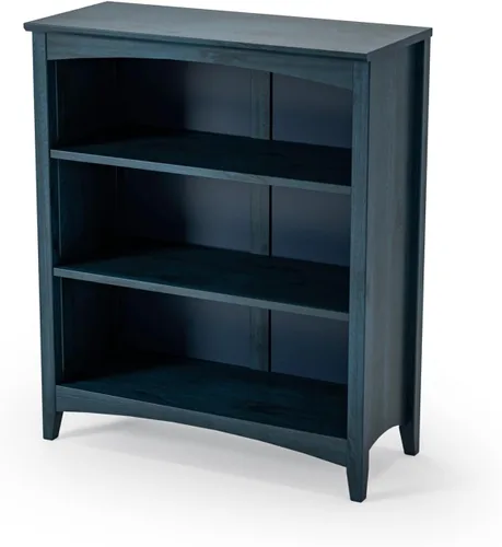 Miniatura 18 de Camaflexi Estantería estilo Shaker de 4 estantes, madera maciza, 48 pulgadas de alto, estantería ajustable, parte trasera cerrada, estantería
