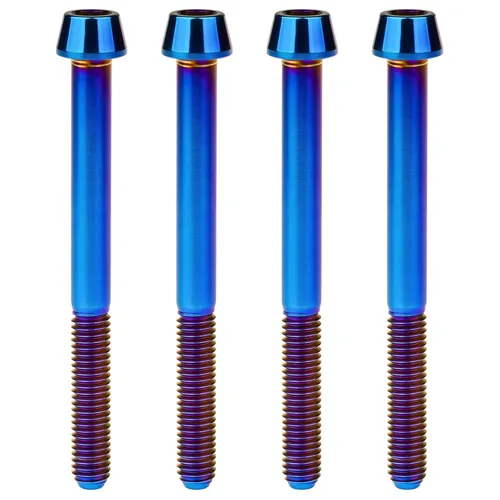 Miniatura 13 de Titanio Ti M6 x 10 16 18 20 25 30 35 40 45 50 55 60 2.559 in Allen - Tornillos hexagonales de 2.559 in, tornillos cónicos, paquete de 4