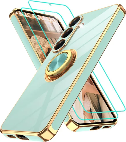 Miniatura 62 de Gritup Funda para Samsung Galaxy A14 5G: Funda Samsung A14 con 2 Protectores de Pantalla, Soporte de Anillo con Rotación 360°, Soporte Magnético