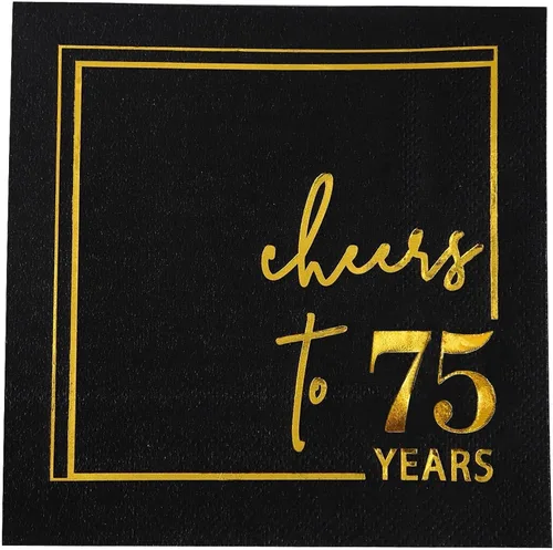 Miniatura 12 de Servilletas de cóctel para celebrar años - paquete de 50 - servilletas de cumpleaños desechables de 3 capas de 5x5 pulgadas, servilletas de papel