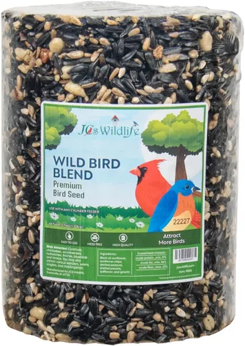 JCs Wildlife Wild Bird Blend - Cilindro grande de semillas de pájaro, 3.75 libras (1 cilindro)