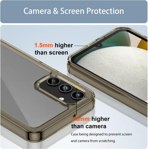 Miniatura 5 de Funda para teléfono Samsung Galaxy-A15-5G: Cubierta de teléfono a prueba de golpes de grado militar con protector de pantalla de vidrio templado