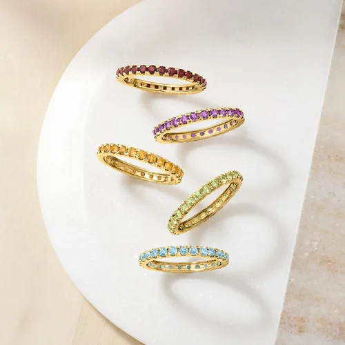 Miniatura 4 de Ross-Simons Eternity Gemstone Band in 14kt Yellow Gold