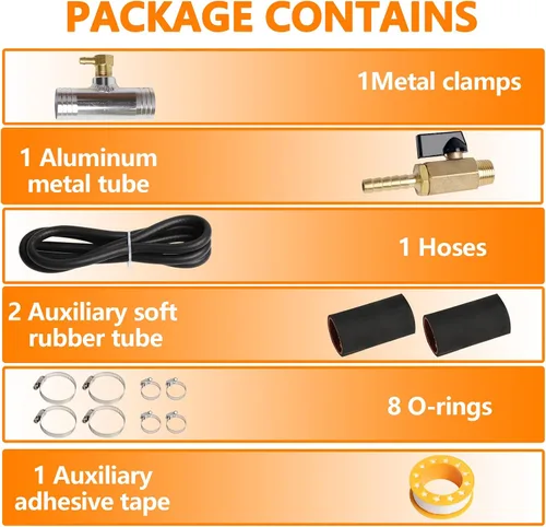 Miniatura 5 de Kit de instalación de tanque de combustible diésel auxiliar compatible con Ford 1999-2019 compatible con Ram 1999-2012 compatible con Colorado