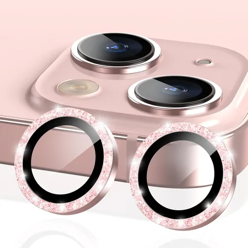 Miniatura 16 de YWXTW Protector de lente de cámara para iPhone 15/15 Plus/16e/ 17e, anillo de metal antiarañazos individual protector de pantalla de vidrio templado