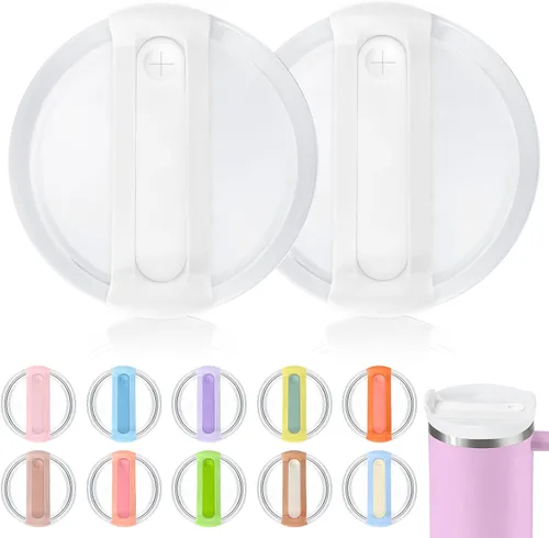 Miniatura 26 de Tapa de vaso de 40 onzas para Stanley, a prueba de derrames, resistentes a salpicaduras, funda de repuesto para accesorio de copa Stanley