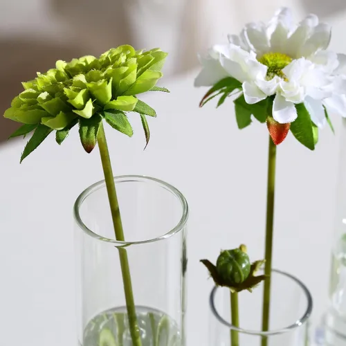 Miniatura 3 de Florero con bisagras Diferentes alturas Cilindro transparente de vidrio pequeño Jarrón plegable Estación de propagación de tubo de ensayo