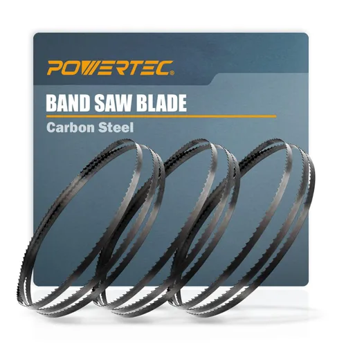 POWERTEC Hojas de sierra de cinta de 80 pulgadas, hojas de sierra de banda de 1/4 pulgadas x 6 TPI para sierra de banda de 12 pulgadas para