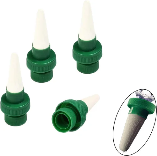 Greatstar - Agujero de plantas de cerámica para vacaciones, sistema automático de estacas de riego de flores y goteo para uso en interiores y 4