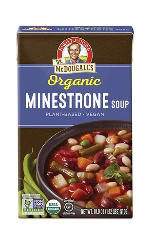 Miniatura 18 de Dr. McDougall's Right Foods Vegetales de lentejas orgánicas con sopa vegana de col rizada, 18 onzas (paquete de 6) sin gluten, USDA orgánico, sin