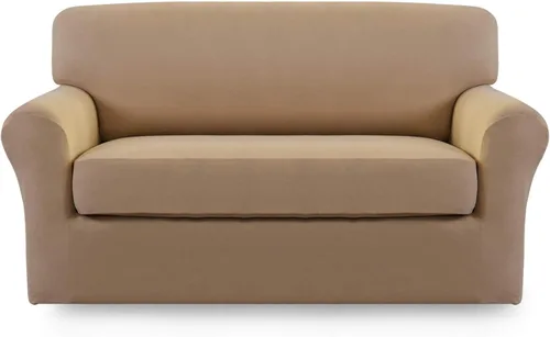 Miniatura 54 de Easy-Going Funda de Sofá Elástica de Microfibra de 2 Piezas – Cubierta de Sofá Suave Ajustada de Spandex, Protector de Muebles Lavable con Parte