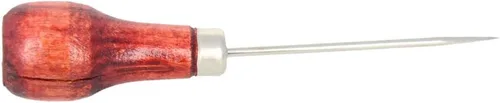 Miniatura 8 de Utoolmart Punzón para rascar, herramienta de punzón de cuero, mango de madera, doble forma de calabaza, herramientas de artesanía en cuero