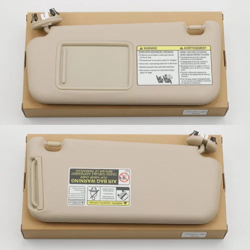 Miniatura 6 de Dasbecan - Visera solar delantera izquierda del lado del conductor con luz de cortesía compatible con Toyota RAV4 2006-2013 Reemplaza Beige