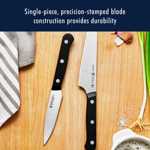 Miniatura 4 de HENCKELS Solution - Juego de 15 cuchillos ultraafilados con bloque, cuchillo de chef, cuchillo de pan, cuchillo de carne, ingeniería alemana Negro