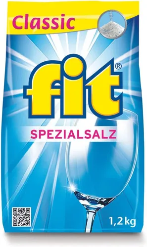 FIT Sal para lavavajillas Classic 2.6 lbs, sin perfume, granular, evita la acumulación de cal