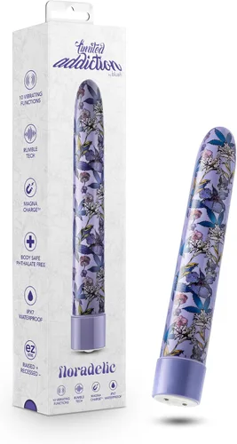 Miniatura 13 de Vibrador de arco iris Blush de 4 pulgadas de adicción limitada Psyche Power, 10 RumboTech potentes vibraciones ruborosas, sensación suave satinada