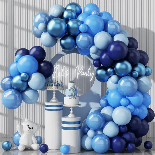 Miniatura 22 de HILAVO Kit de Arco de Globos Pastel Macaron Rosa Azul Verde Morado Amarillo Color Pastel Arcoíris Confeti Globos de Látex Guirnalda para Pascua