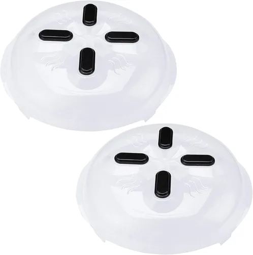 Miniatura 10 de Cubierta magnética contra salpicaduras HOVER COVER, tapa de 12 pulgadas transparente libre de BPA para alimentos, protector de placa ventilado