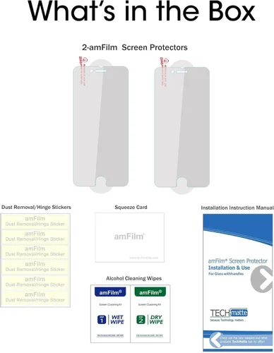 Miniatura 6 de Protector de pantalla iPhone 7 6S 6 Vidrio, amfilm iPhone 7 Protector de pantalla de vidrio temperado para iPhone de Apple 7, iPhone 6S, iPhone 6