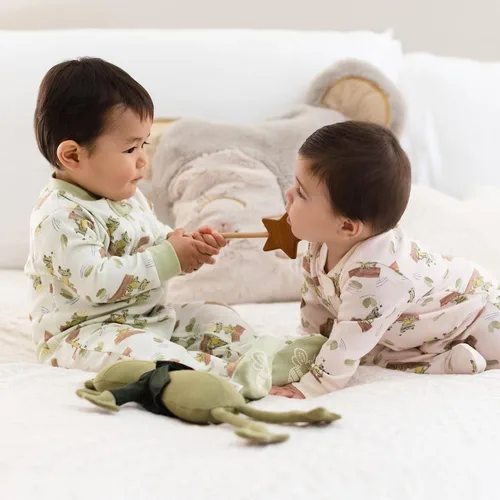 Miniatura 4 de Burts Bees Baby - Pijama de una pieza de 100 algodón orgánico con cremallera frontal mameluco de bebé para dormir