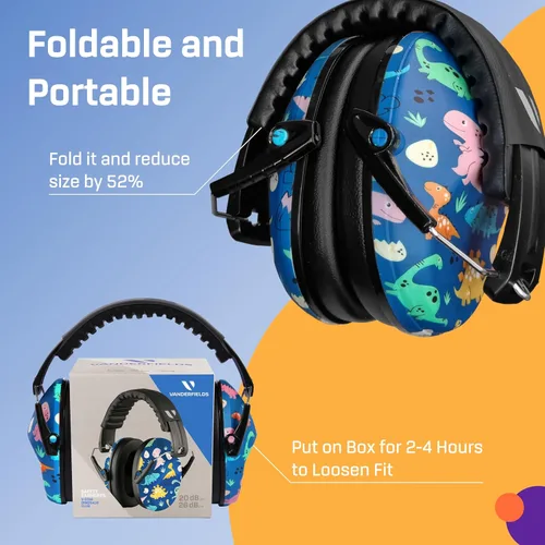 Miniatura 6 de Vanderfields - Protectores de oídos para niños, orejeras con cancelación de ruido, auriculares para niños, autismo, niños pequeños, niños Club