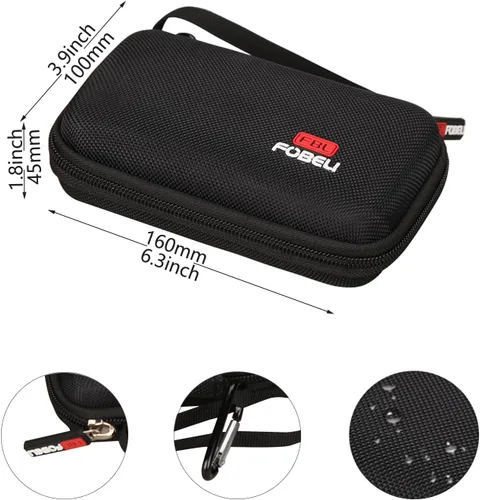 Miniatura 5 de FBLFOBELI Estuche rígido para GQ GMC-800/GMC-320S/GMC-300S/GMC-300E/GMC-600 PRO/FNIRSI GC-01 Geiger Counter Nuclear Detector Monitor Meter (negro)