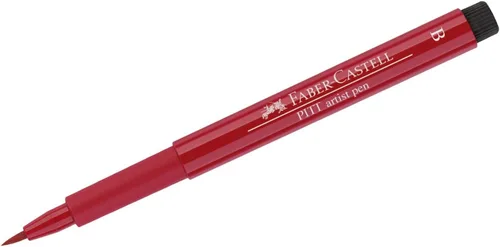 Miniatura 2 de Faber-Castell Art & Graphic Pitt Artist Pen Brush Tinta India, Rojo Carmesí Profundo, Pincel de Tinta Pitt Único, Para Arte, Manualidades, Dibujo