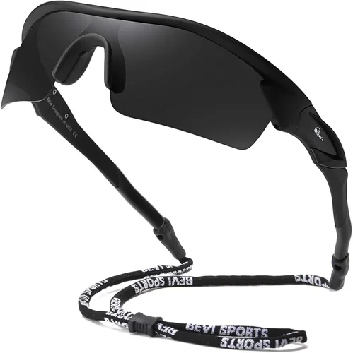 Miniatura 9 de Bevi Polarized Sports Sunglasses TR90 Unbreakable Frame for Men Women Running Cycling Golf Baseball Amarillo Azul