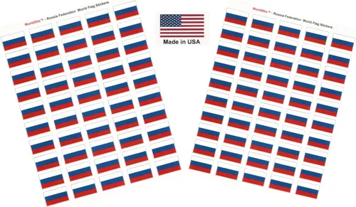 Miniatura 195 de 100 calcomanías de la bandera de Alaska; 1.5" x 1" hechas en Estados Unidos, calcomanías autoadhesivas de la bandera del estado para álbumes