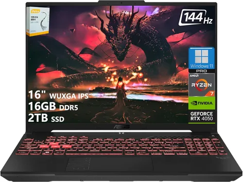 Miniatura 18 de ASUS TUF A16 - Laptop para juegos 16" WUXGA IPS 144Hz procesador AMD 6-Core Ryzen 7 7445HS 16 GB DDR5 512 GB SSD GPU NVIDIA GeForce RTX 4050