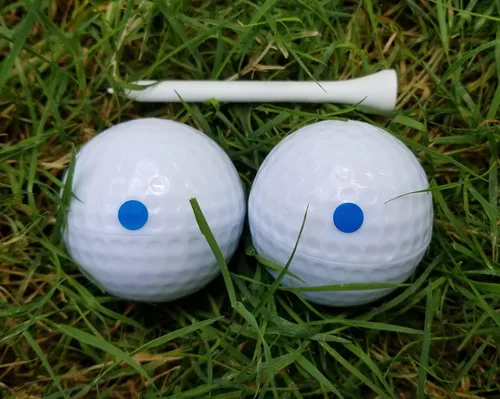 Miniatura 2 de J&M Gender Reveal Pelota de golf para baby showers y fiestas de revelación. Polvo Holi totalmente natural. Paquete de 2.