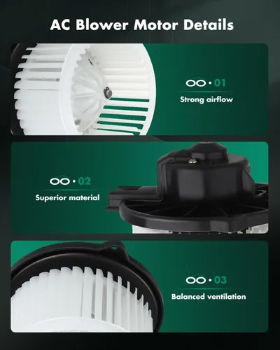 Miniatura 3 de SCITOO Motor soplador de calentador HVAC con jaula de ventilador frontal 700059 para Toyota para Echo 2000-2005, para Toyota para Tacoma 1995-2004