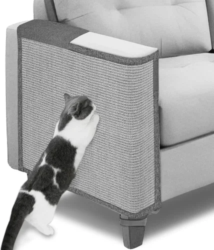 Miniatura 9 de Protector de Sofá contra Arañazos de Gato, 27.6" L*19.6" A Almohadilla Protectora de Muebles contra Arañazos de Gato Protector de Brazo de Sofá