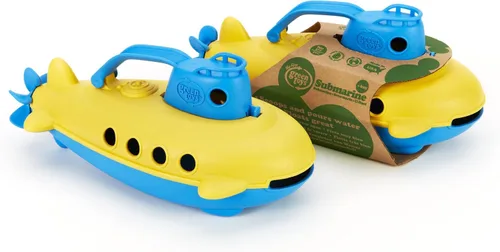 Miniatura 4 de Green Toys Submarine - Embarcación acuática azul sin BPA, sin ftalatos con hélice trasera giratoria hecha de materiales reciclados. Juguetes seguros