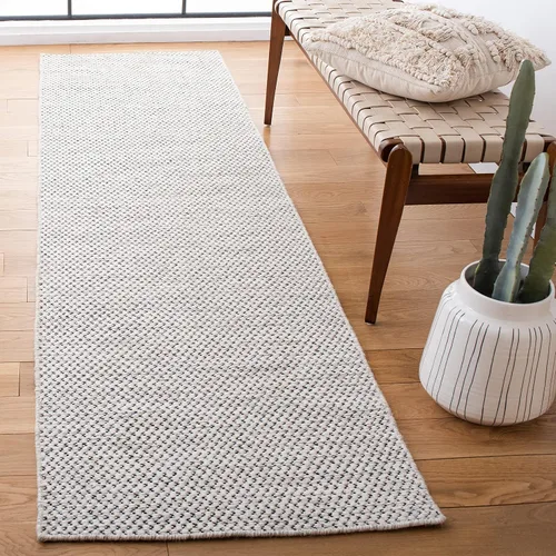 Miniatura 2 de SAFAVIEH Kilim Collection - Alfombra de pasillo de 2 pies 3 pulgadas x 7 pies, color marfil, lana de tejido plano hecho a mano, ideal para sala