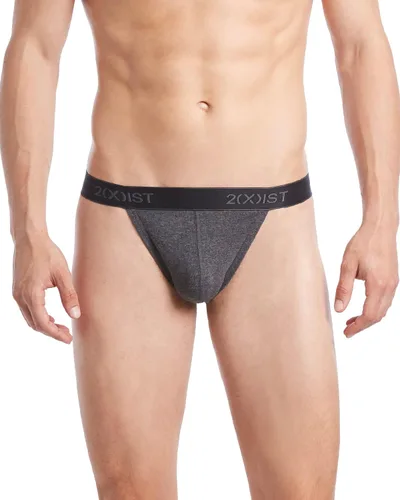 Miniatura 2 de 2(X)IST Tanga de algodón esencial con espalda en Y para hombre, paquete de 3