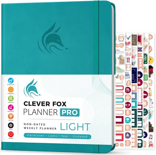 Miniatura 21 de Clever Fox Planner PRO – Planificador de vida semanal y mensual para aumentar la productividad, el manejo del tiempo y alcanzar tus objetivos, 8.5 x