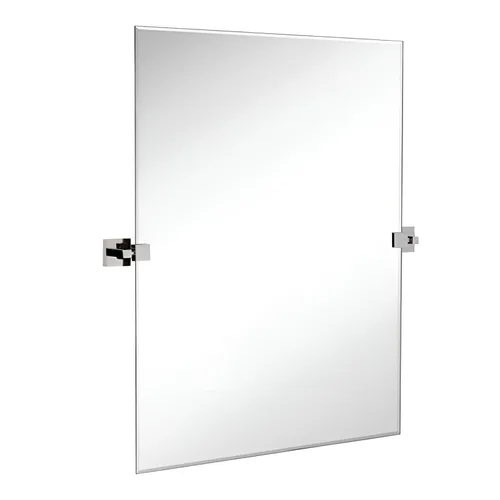 Miniatura 10 de Hamilton Hills - Espejo pivotante de pared de 20x30 pulgadas con soportes cuadrados de pared negros mate Espejo de baño sin marco Espejo