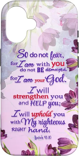 Miniatura 32 de So Do Not Fear for I 'm with You Isaías 41:10 - Funda cristiana para iPhone 17