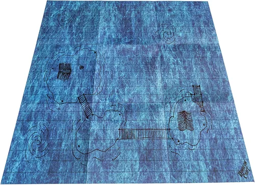 Miniatura 7 de DUNGEON CRAFT Battlemaps - Juego de mesa, alfombrilla de batalla para Calabozos y Dragones, alfombrilla DND laminada brillante de doble cara