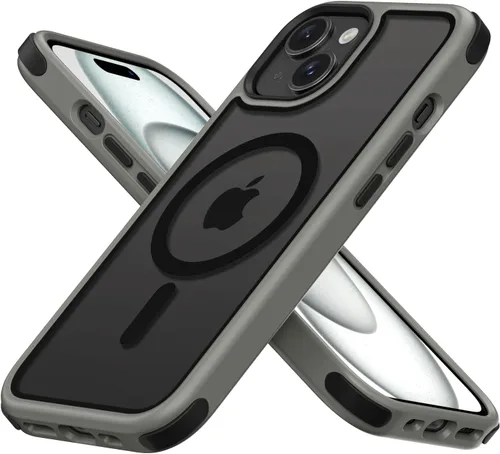 Miniatura 30 de Mobnano Funda para iPhone 13 Pro, compatible con MagSafe, funda transparente con anillo magnético, diseño multicolor protector a prueba de golpes