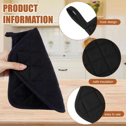 Miniatura 3 de Uiifan 30 soportes para ollas de algodón para cocina, lavables, resistentes al calor, almohadillas calientes para cocinar y hornear, 7.87 x 7.87 x